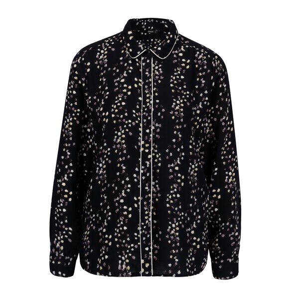 Camasa bleumarin cu print - ONLY Ditte