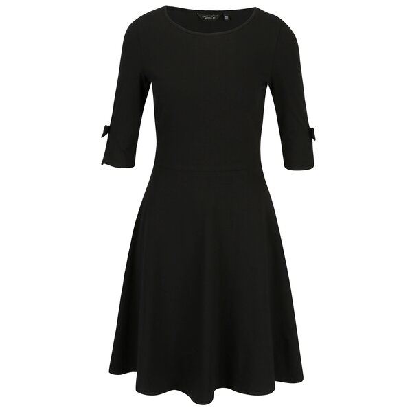 Rochie neagra clos cu maneci 3/4 - Dorothy Perkins