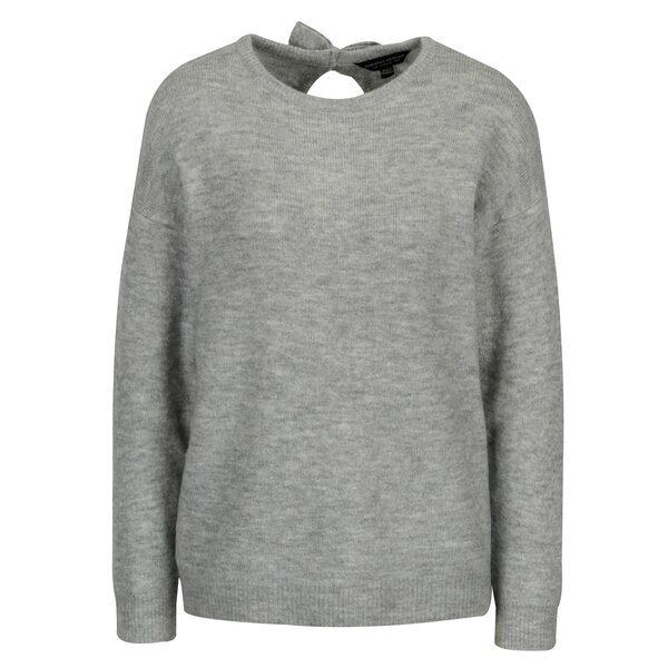 Pulover gri cu fundite Dorothy Perkins