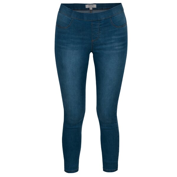 Jeggings albastru deschis cu aspect prespalat - Dorothy Perkins Petite