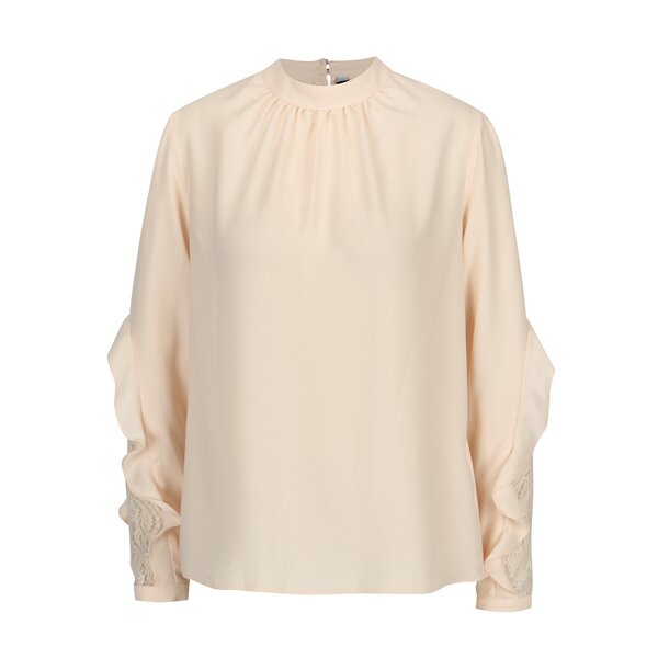 Bluza roz pal cu dantela si volane Dorothy Perkins
