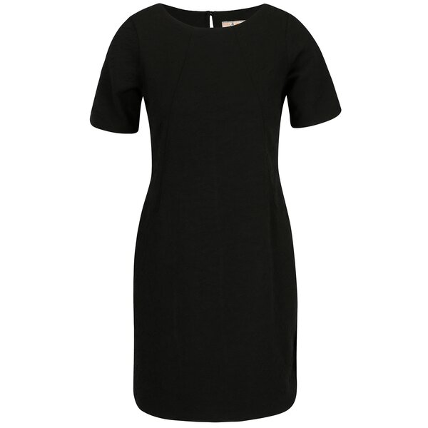 Rochie neagra cu model discret si maneci scurte - Billie & Blossom Petite