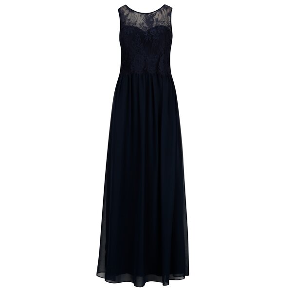Rochie lunga bleumarin cu top din dantela - Dorothy Perkins
