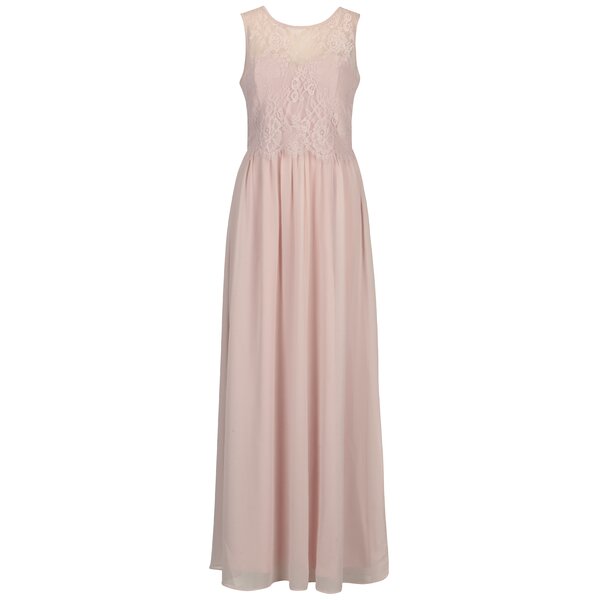 Rochie lunga roz pal cu top din dantela - Dorothy Perkins