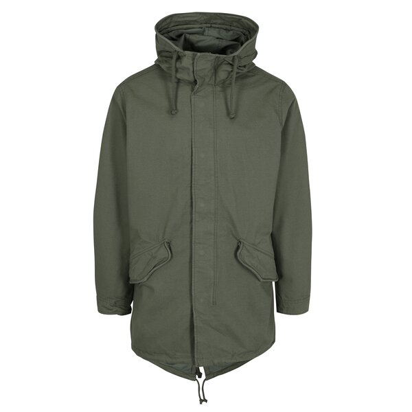 Geaca parka verde cu gluga si buzunare - Jack & Jones New Bento