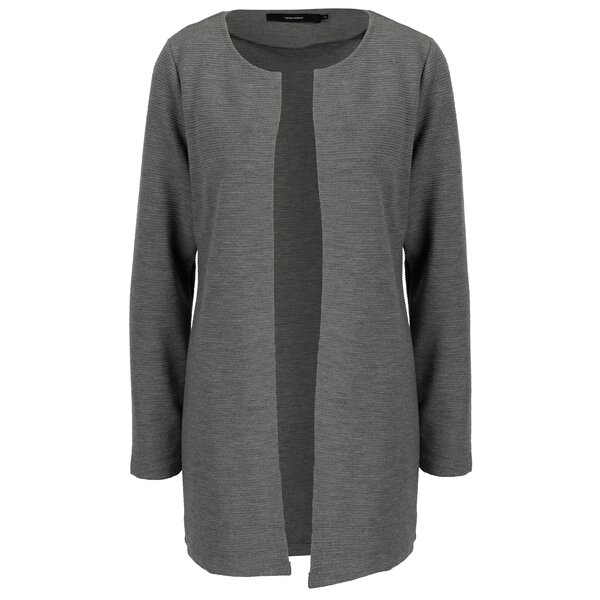 Cardigan gri cu dungi in relief VERO MODA Paris