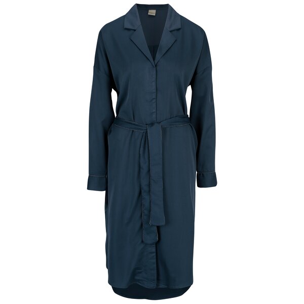Camasa lunga bleumarin cu cordon Selected Femme Leonora