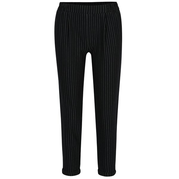 Pantaloni bleumarin cu dungi si talie elastica - TALLY WEiJL