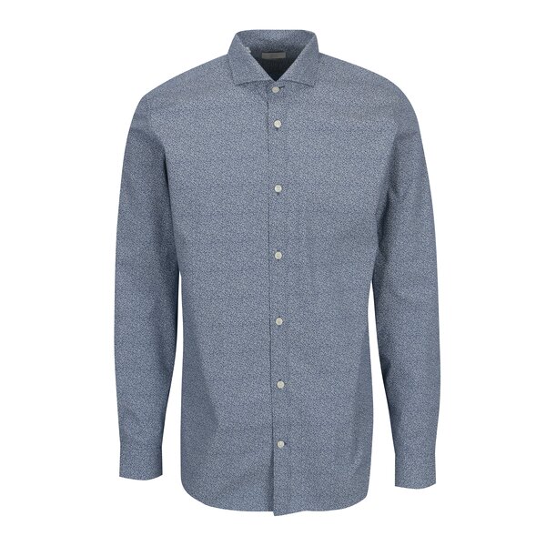 Camasa albastra regular fit cu print - Selected Homme Two Sel