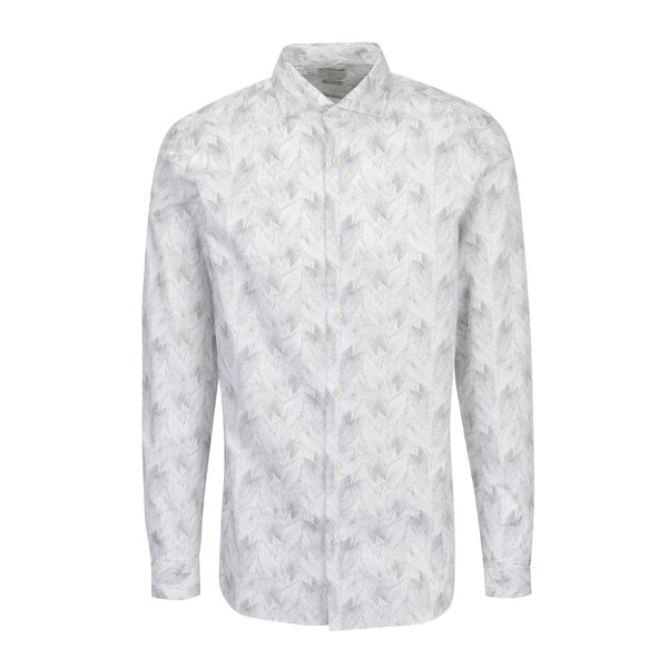 Camasa alba regular fit cu print - Selected Homme Two Sel