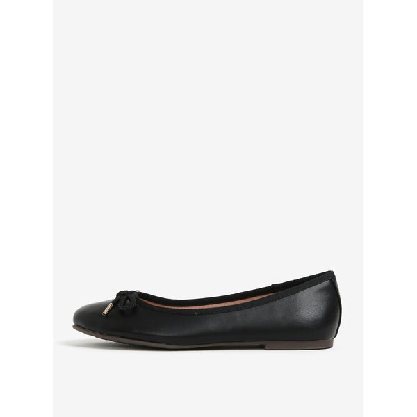 Balerini negri semi-glossy cu fundita - Tamaris