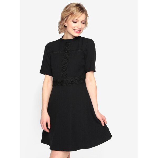 Rochie neagra cu detalii brodate - Oasis Lace