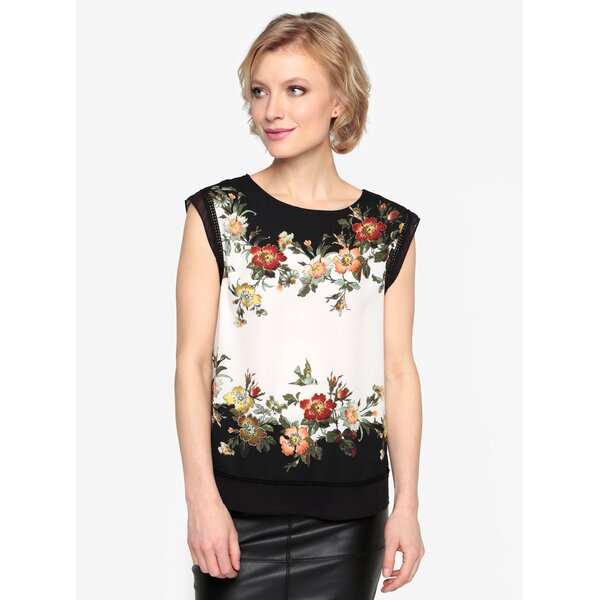 Bluza alba cu print floral - Oasis Rosetti