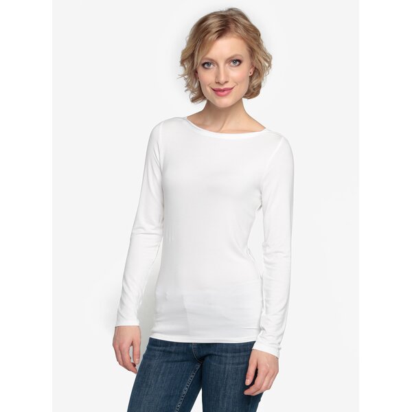 Bluza basic alba - Oasis Plain