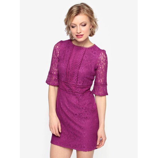 Rochie din dantela mov inchis - Oasis Kick