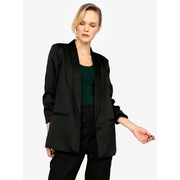 Sacou negru cu maneci 3/4 MISSGUIDED
