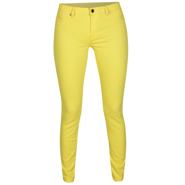 Blugi skinny galbeni cu talie clasica Jacqueline de Yong New Five