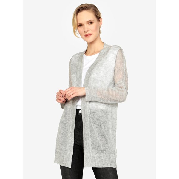 Cardigan lung gri translucid - Missguided