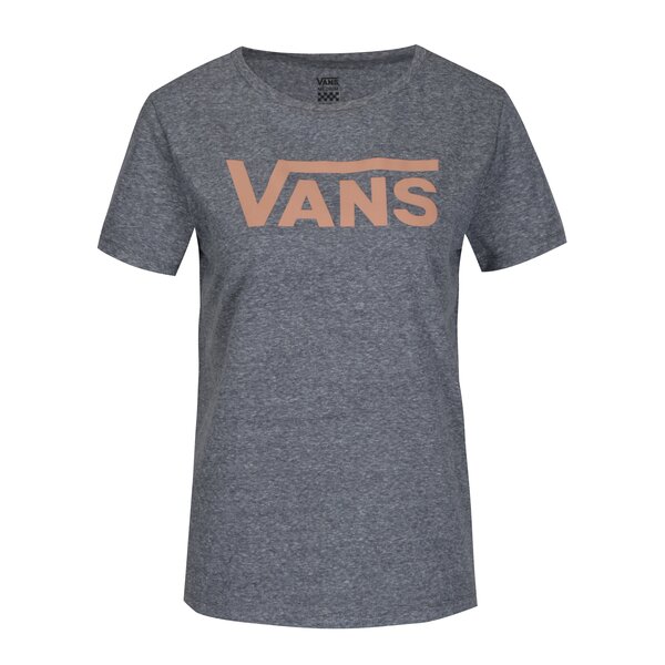 Tricou gri cu print logo pentru femei - Vans Flying