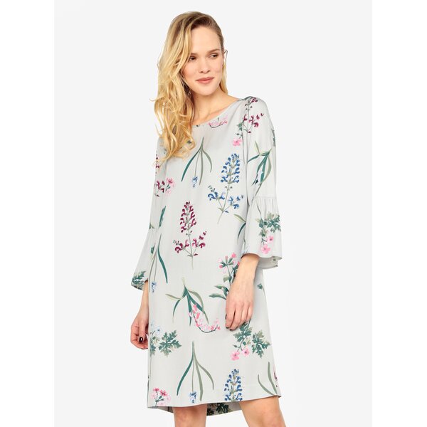 Rochie gri deschis cu print - Tom Joule Gardenia