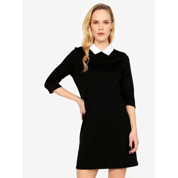 Rochie-camasa neagra cu maneci 3/4 ONLY Sunny