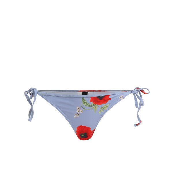 Slip albastru de baie cu print floral - Y.A.S Bloom