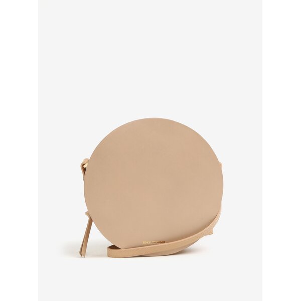 Geanta rotunda crossbody nude din piele - Royal RepubliQ Galax Round