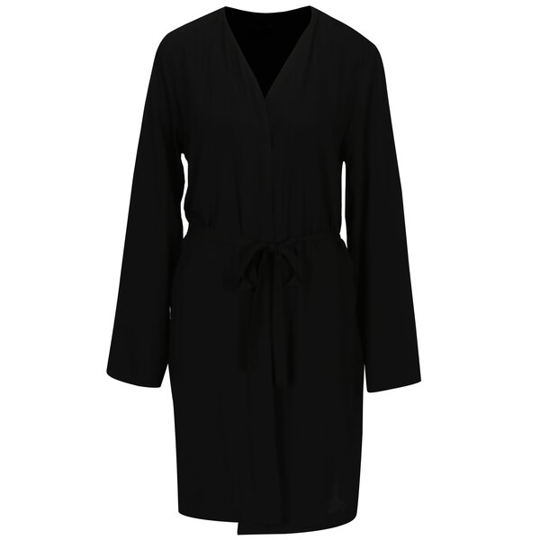 Cardigan negru cu cordon in talie - ONLY Nova