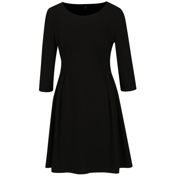 Rochie neagra cu maneci 3/4 - ONLY Vicky