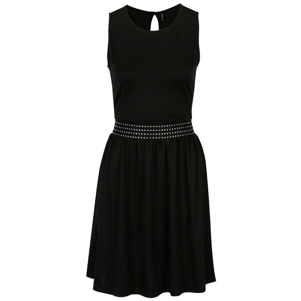 Rochie neagra cu detalii decorative in talie - ONLY Bonnie