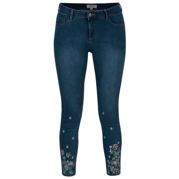 Blugi bleumarin regular skinny Dorothy Perkins