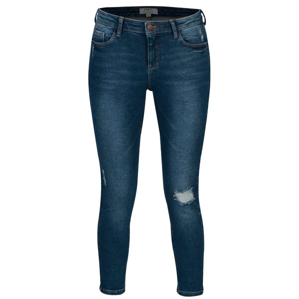Blugi skinny bleumarin cu aspect decolorat Dorothy Perkins