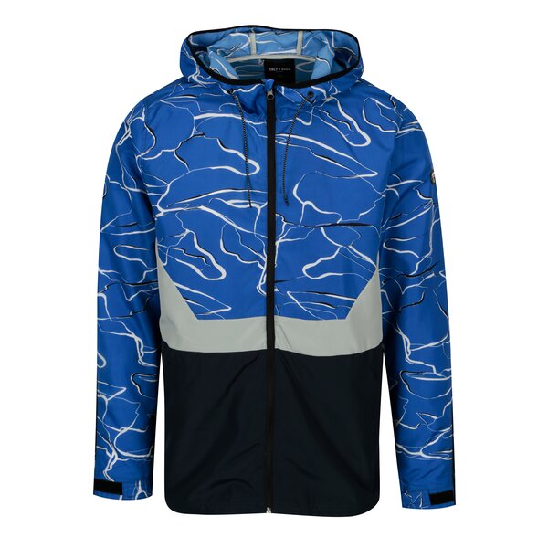 Jacheta subtire albastru&alb cu print - ONLY & SONS Garman