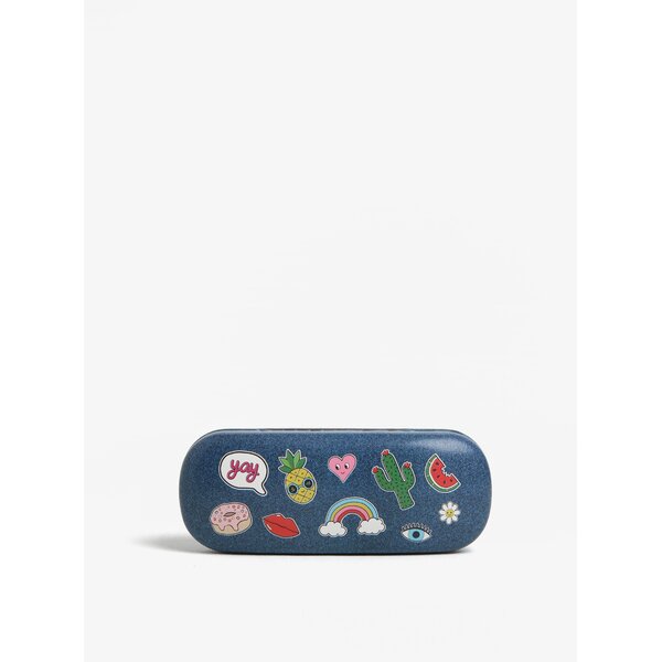 Etui bleumarin cu print - Sass & Belle