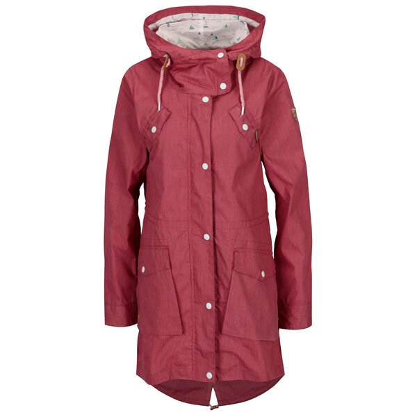 Jacheta parka bordo cu gluga pentru femei - Ragwear Clancy