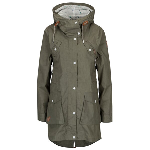 Jacheta parka kaki cu gluga pentru femei - Ragwear Clancy