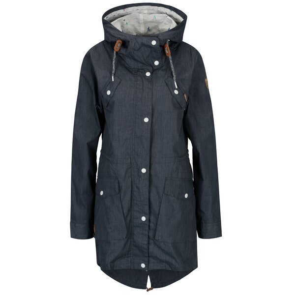 Jacheta parka albastra cu gluga pentru femei - Ragwear Clancy