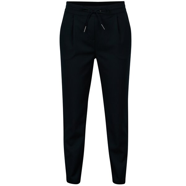 Pantaloni conici bleumarin cu talie elastica - VERO MODA Rory