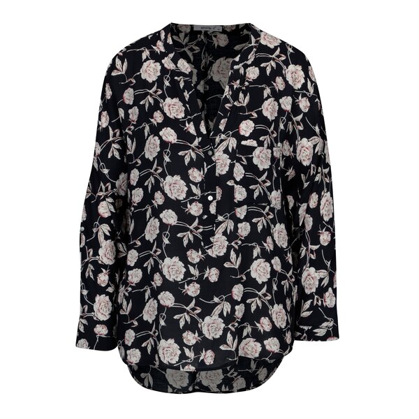 Bluza asimetrica bleumarin - Hailys Florie
