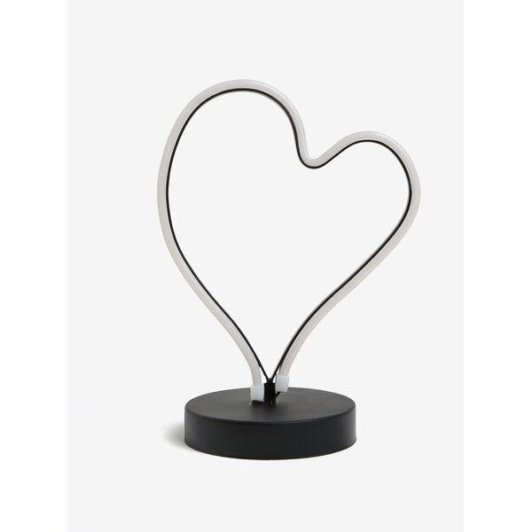 Lampa LED in forma de inima cu lumina rosie - Kaemingk