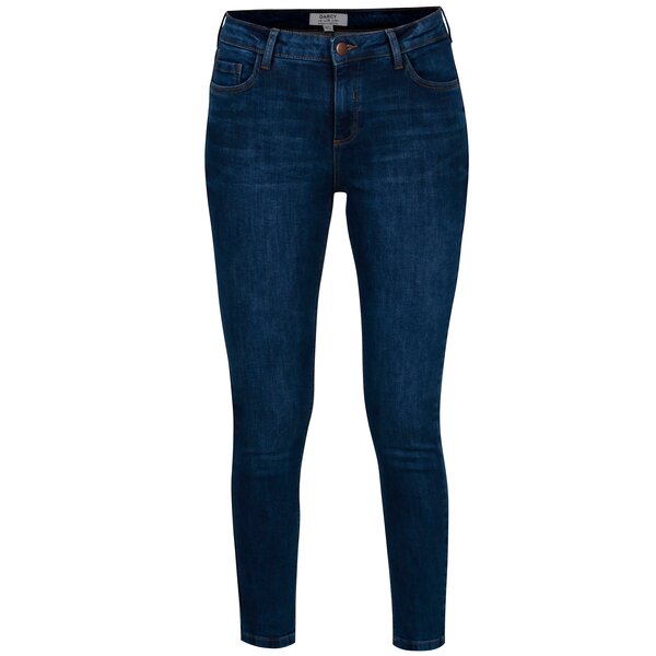 Blugi bleumarin skinny cu aspect decolorat Dorothy Perkins Darcy