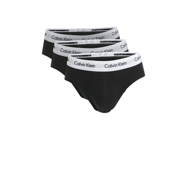 Set de 3 perechi de chiloti negri cu logo pentru barbati - Calvin Klein