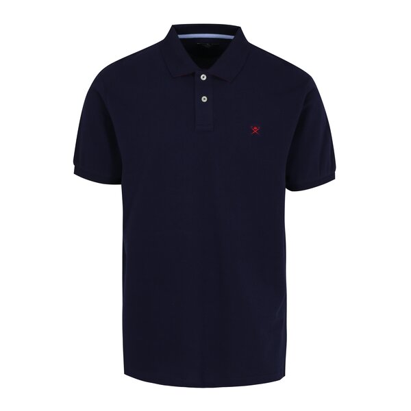 Tricou polo bleumarin din bumbac - Hackett London Classic