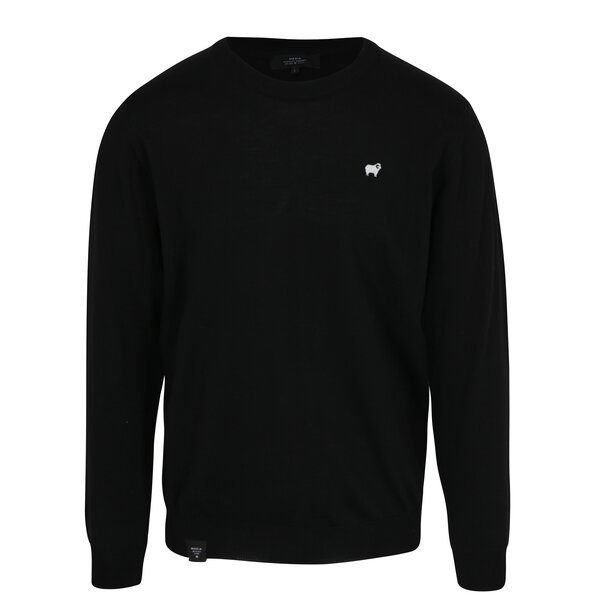 Pulover negru din lana merino - Makia Merino