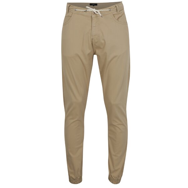 Pantaloni bej cu snur in talie si buzunare - Makia Nautical