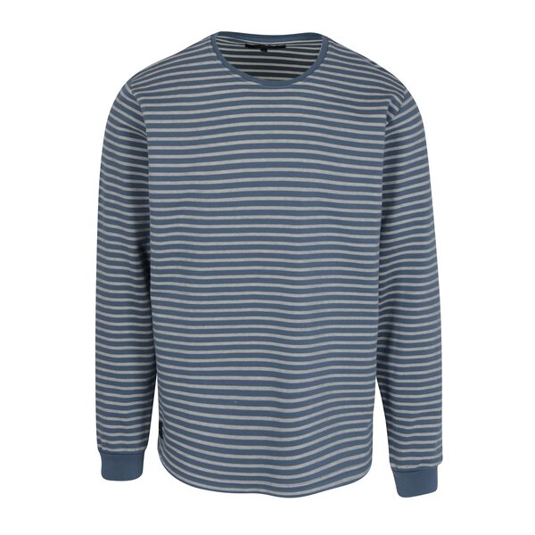 Bluza albastra cu dungi albe din bumbac - Makia Yacht