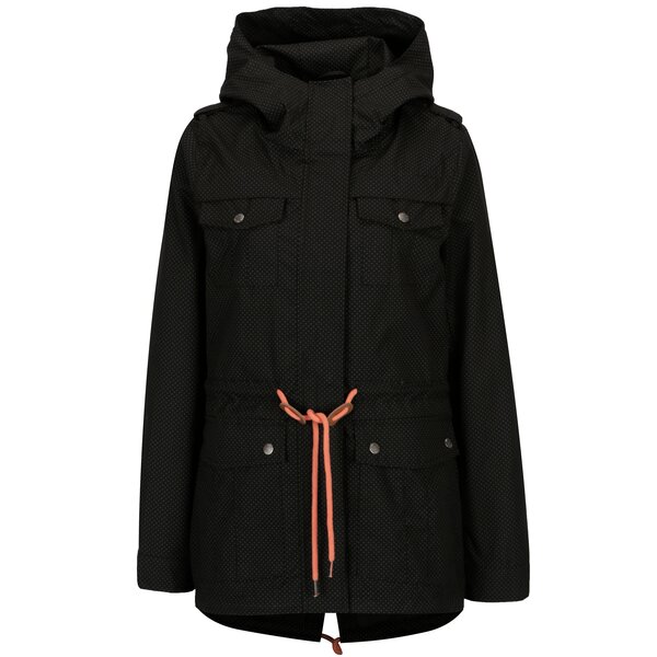 Jacheta parka neagra cu print - Hailys Emily