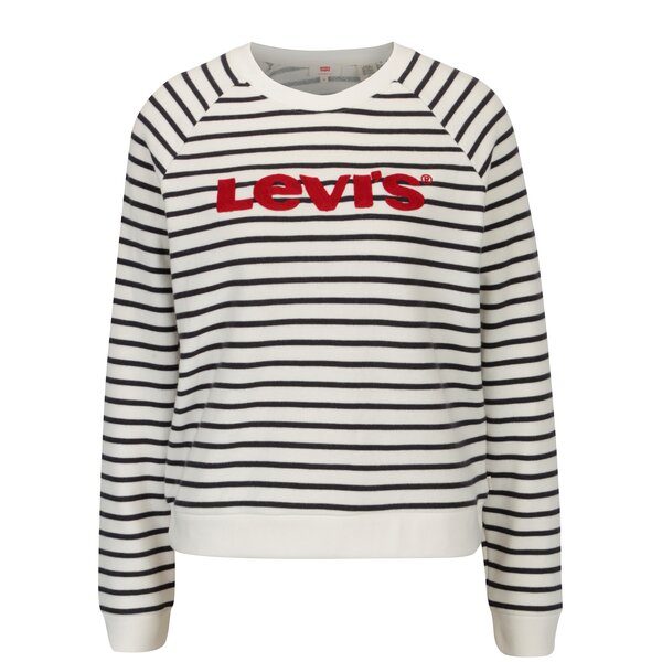 Bluza alba cu model in dungi pentru femei - Levis®