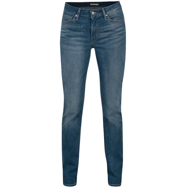 Blugi albastri drepti cu aspect prespalat - Levis®