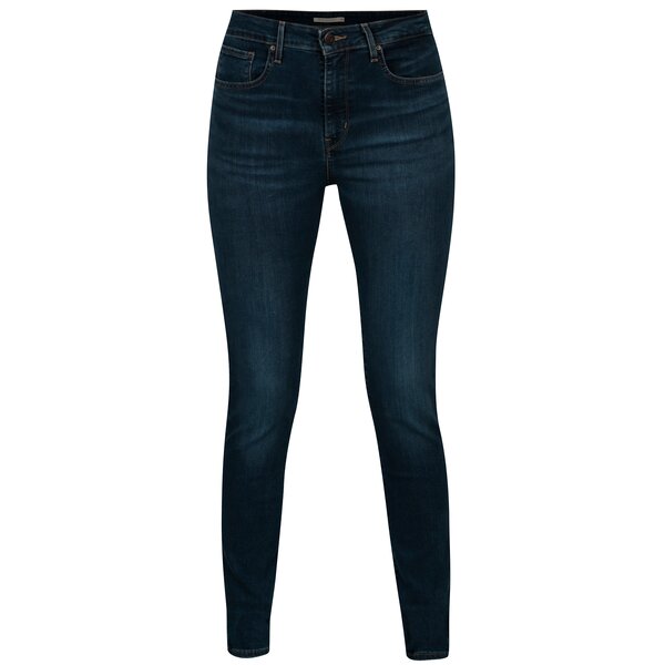 Blugi skinny albastri cu talie inalta pentru femei - Levis®